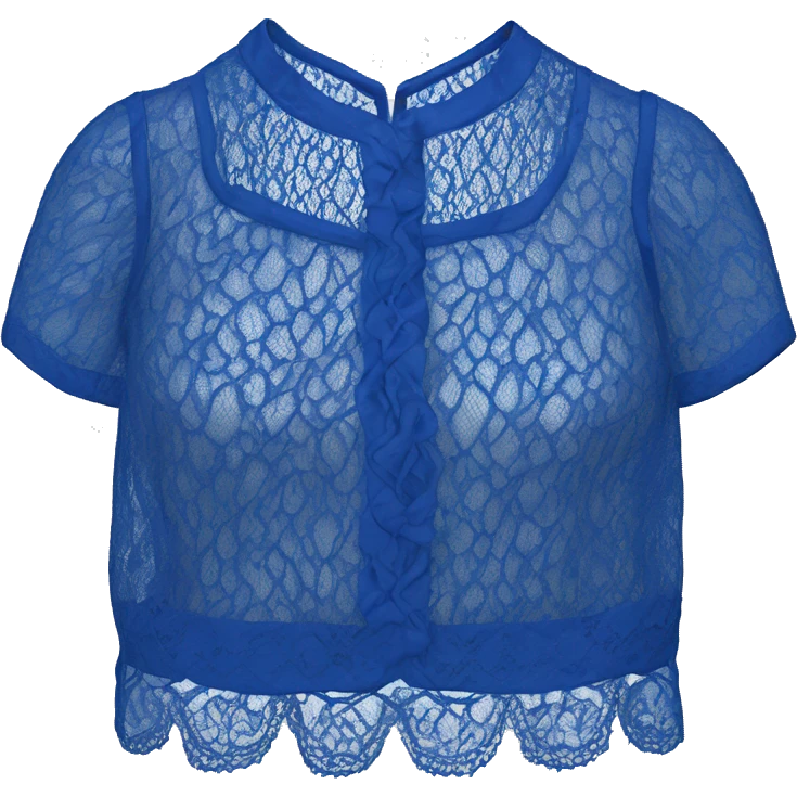 Royal blue lace top  emoji