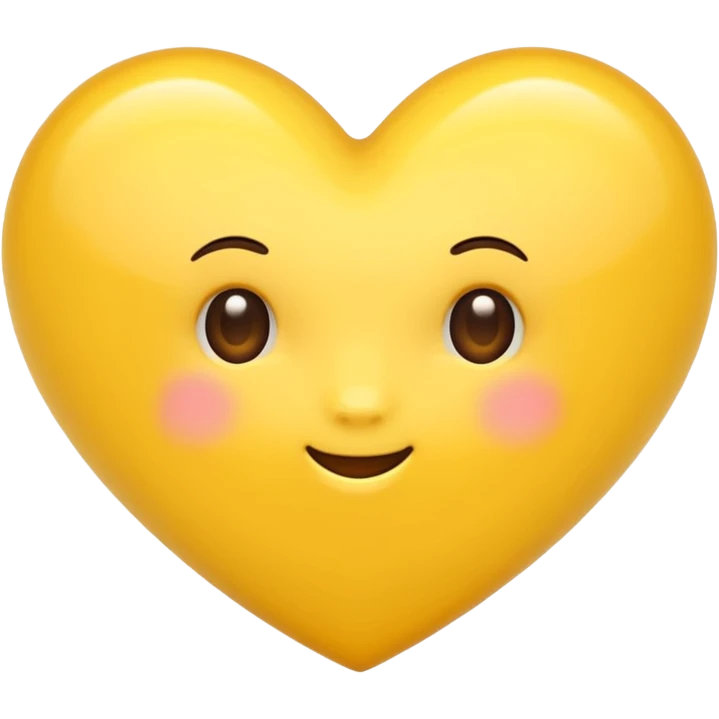 coração amarelo emoji