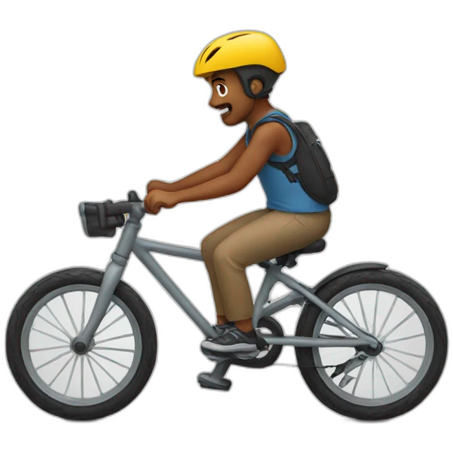 Brothers riding bike  emoji