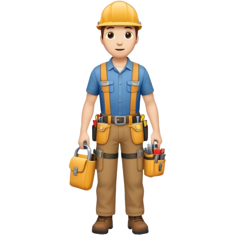 Repairs and Maintenance, tools belt, full body emoji