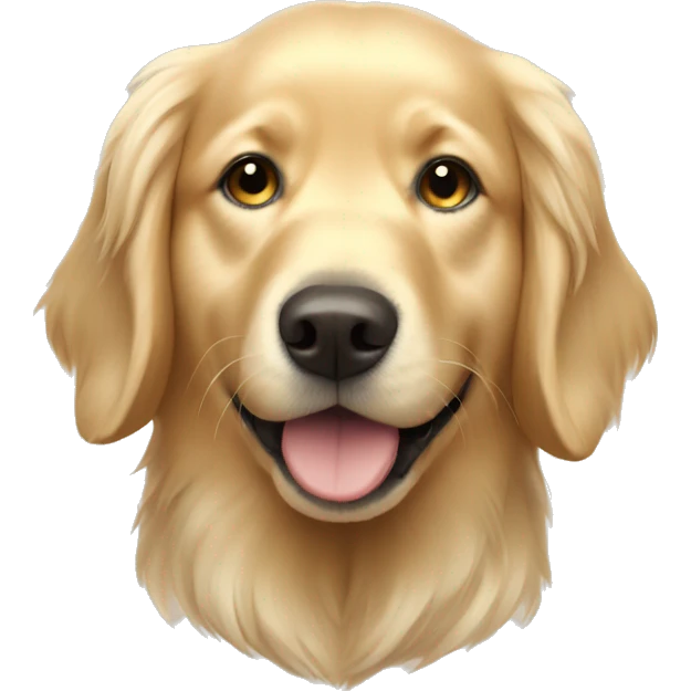 Golden retriever angel  emoji