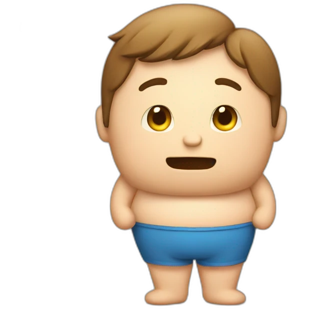 A person trying to lose fat emoji