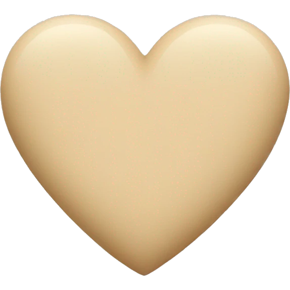 Beige heart  emoji