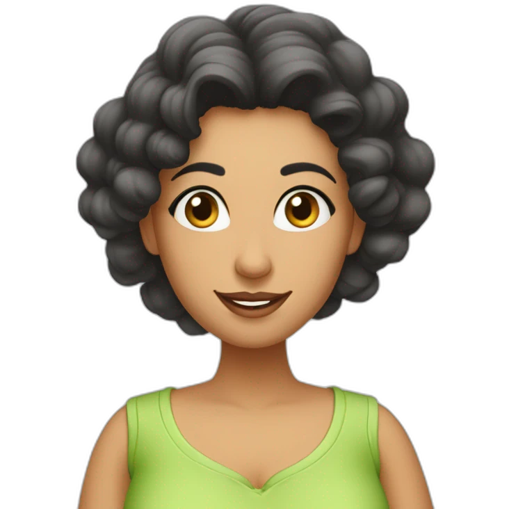 a Moroccan curvy do the housework emoji