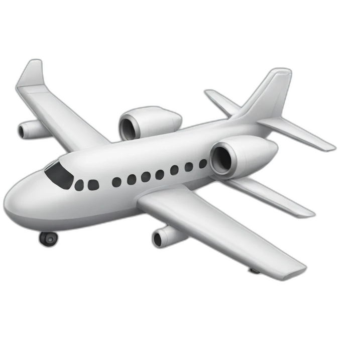 cartoon plane emoji