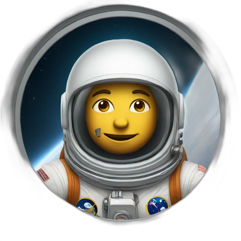 astronaut flying emoji