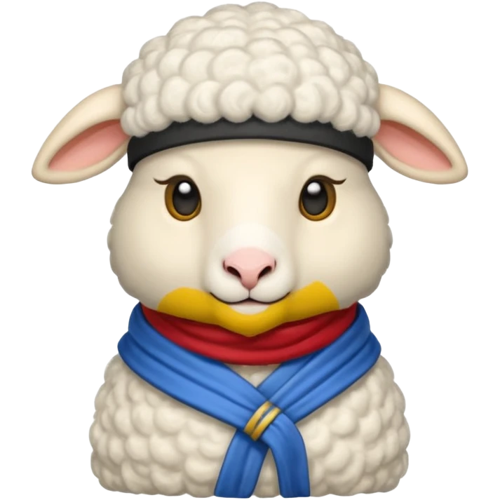 A sensei that is a sheep emoji