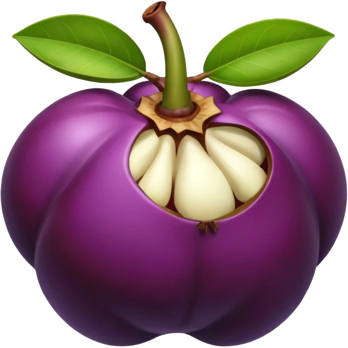 mangosteen fruit emoji