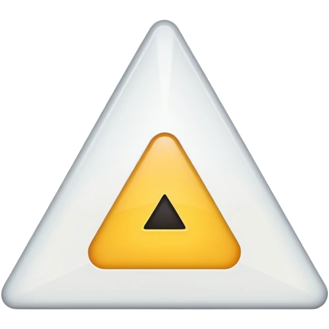 White triangle on the top left emoji