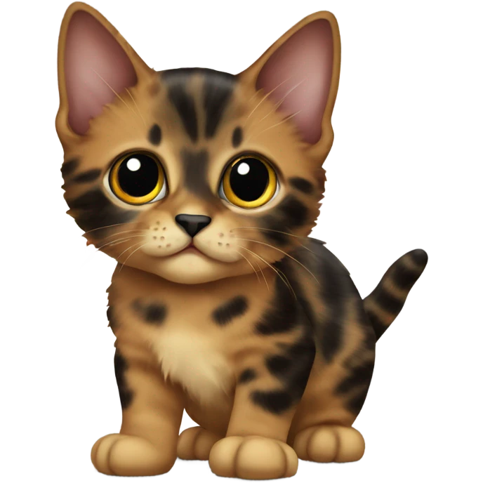 tortoiseshell kitten emoji