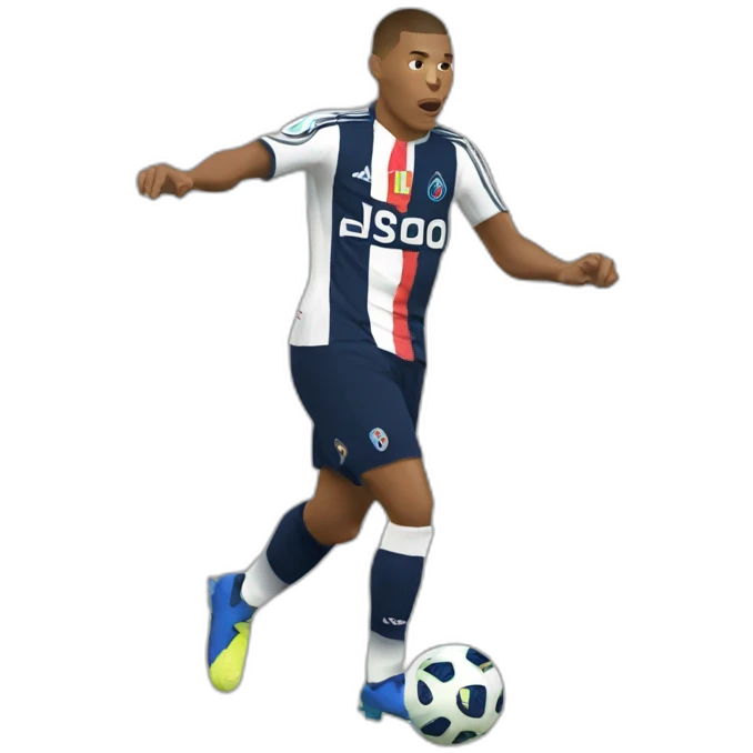 Mbappé joue de la flûte emoji