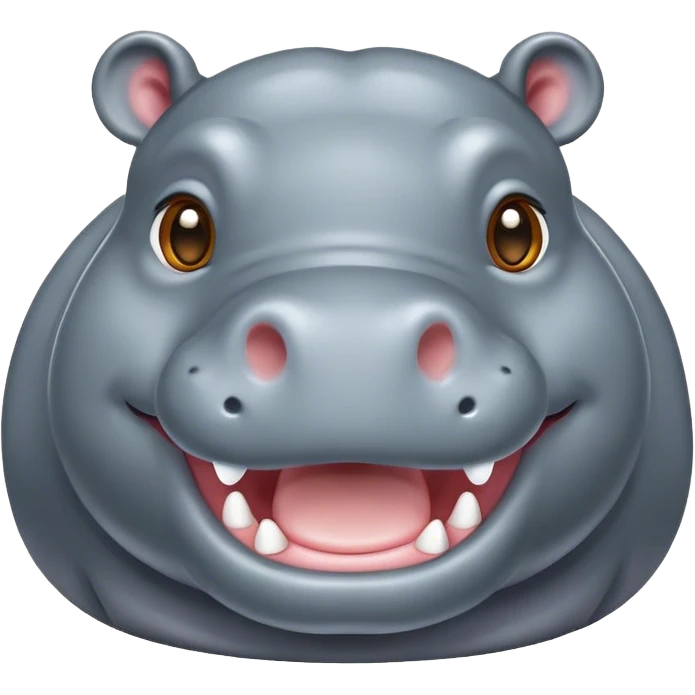 Happy Hippo emoji