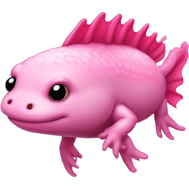 Pink axolotl emoji