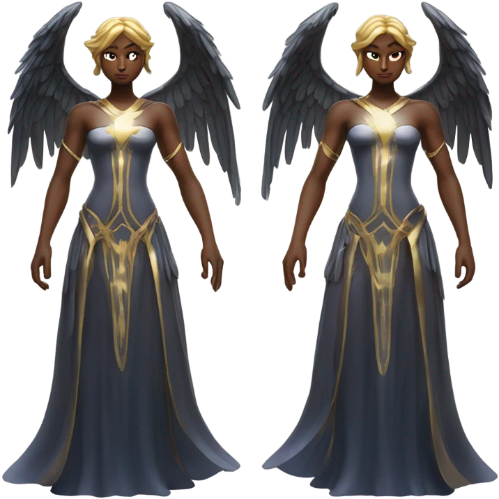 gemini angel vs demon epic battle emoji