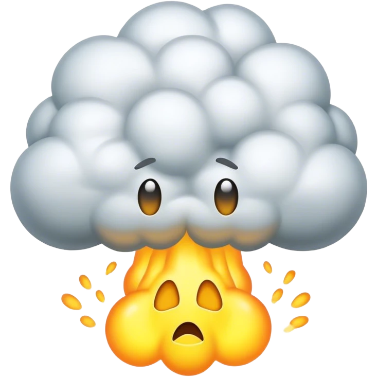 Nuclear fart cloud emoji