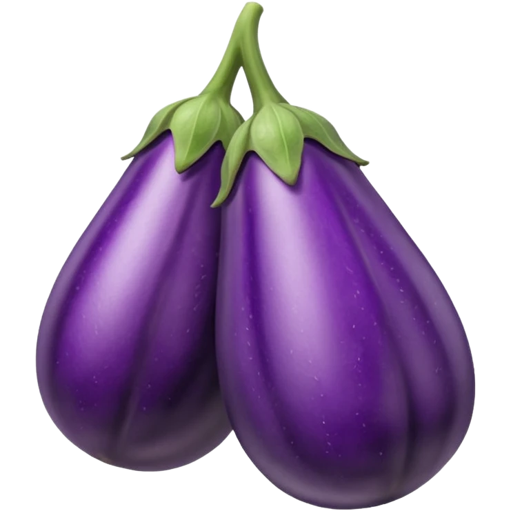 Moist eggplant with veins emoji