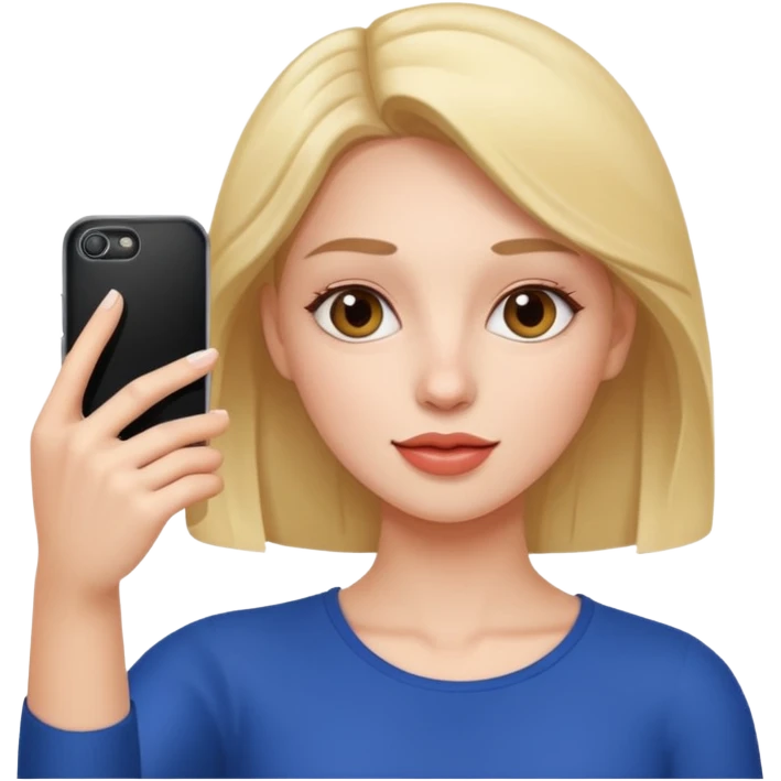 female taking selfies emoji