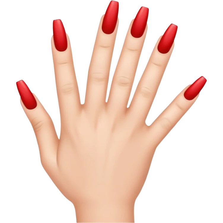 An emoji that has false nails emoji