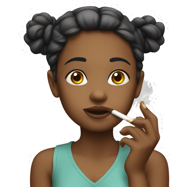 girl with cigarette emoji