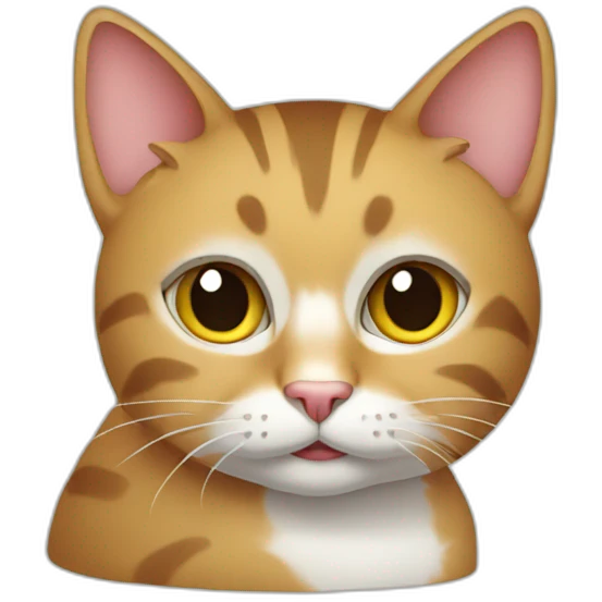 Cat on computer emoji