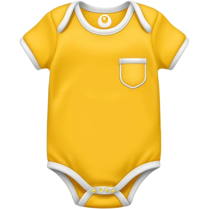 
Plain yellow baby’s onesie shirt emoji