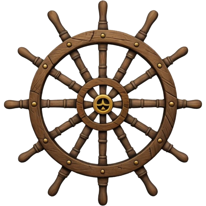 pirate ship wheel emoji