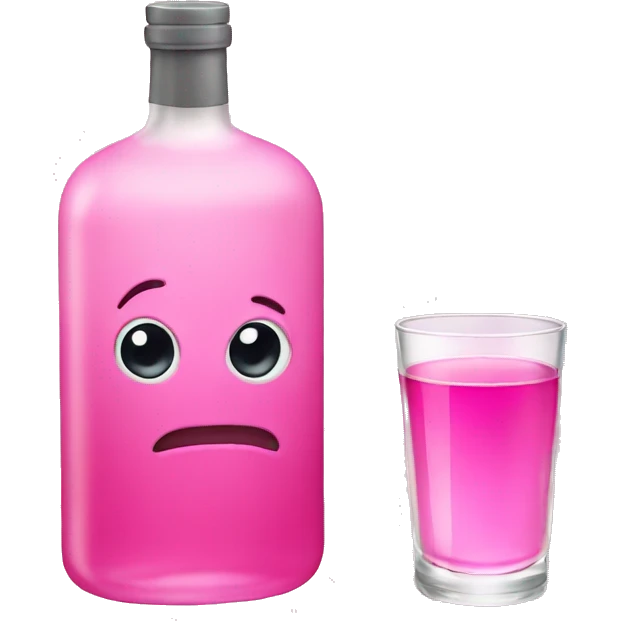Pink vodka  emoji