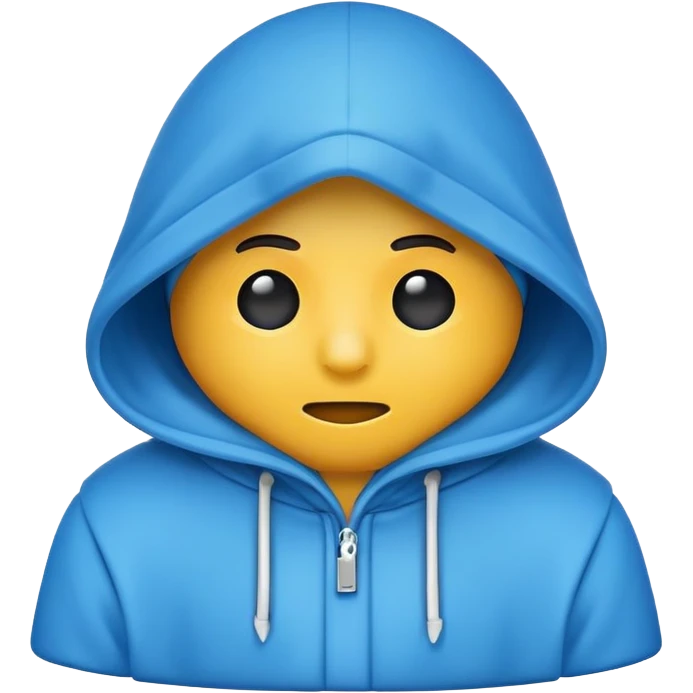 Ein kaltes Emoji mit Kapuze￼ emoji