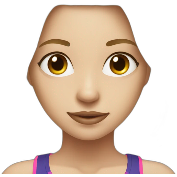 gym girl white blonde emoji