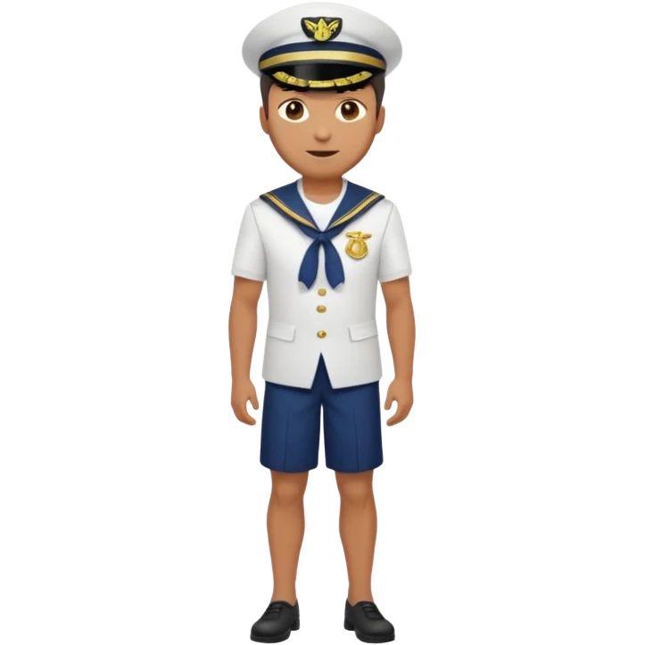 1618 marinero cuerpo entero, hombre de 40 años emoji