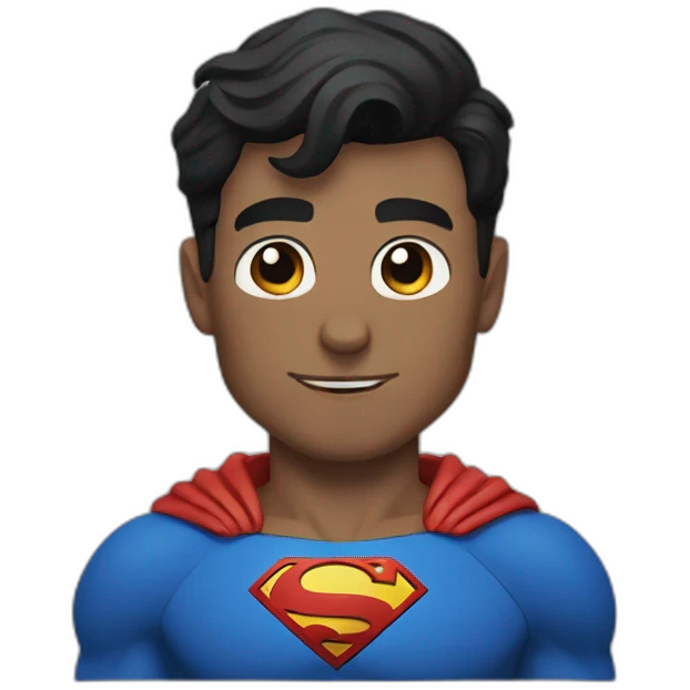 superman who save a cat emoji