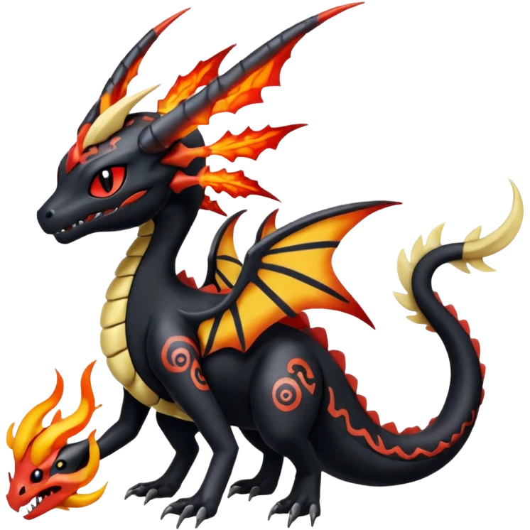 Meloetta-Salandit-Giratina-Nargacuga-Pokémon-Fakémon-fusion-hybrid-creature emoji