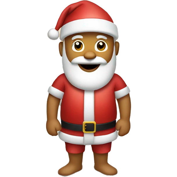 Santa on beach emoji