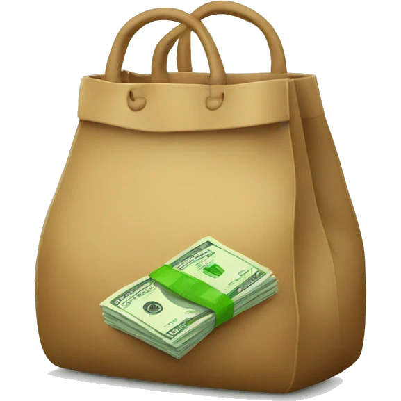 bag with money emoji