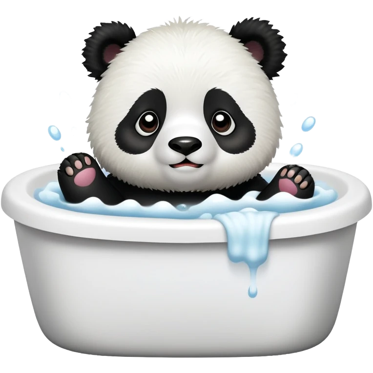 Panda in a bath  emoji