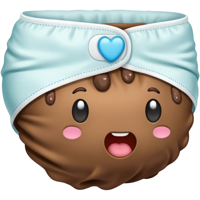Diaper full of poop emoji
