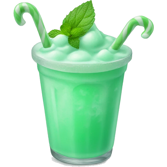 mint green slushy emoji