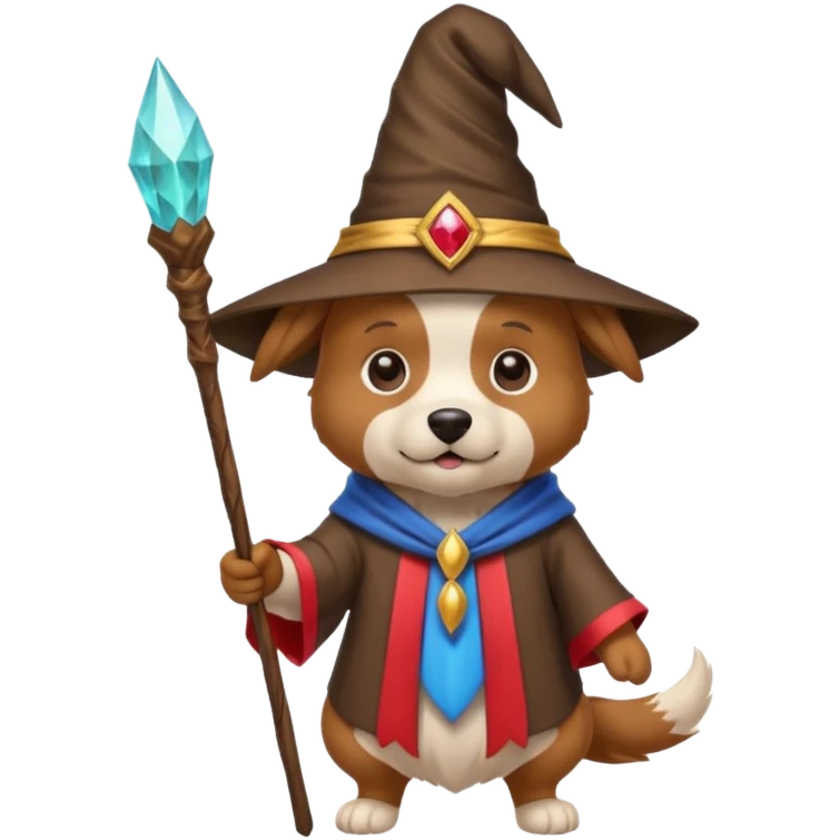 Dog wizard emoji