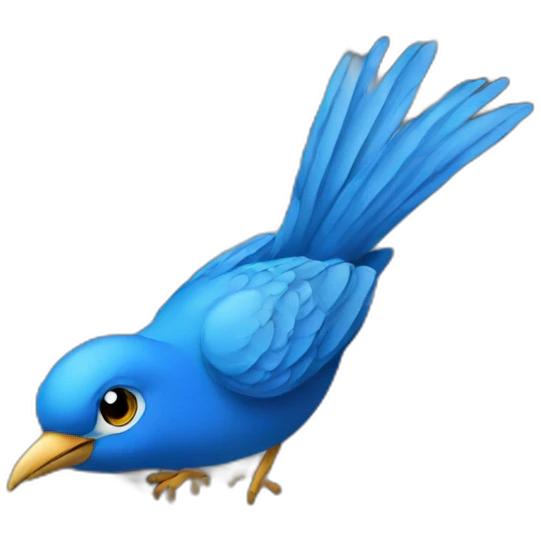 blue-bird-on-keyboard emoji