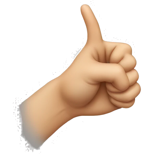Thumb Emoji Without Thumb emoji