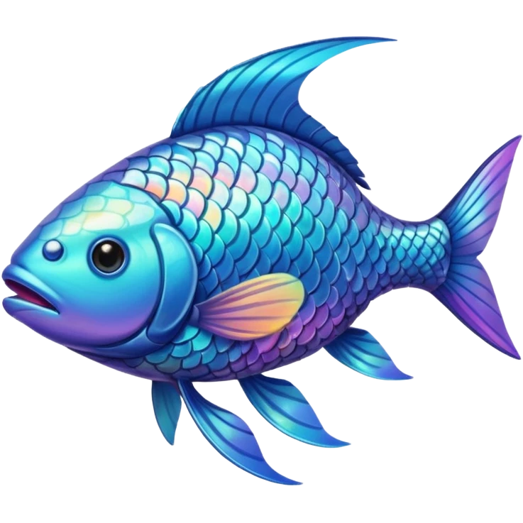 High resolution of  full body fish without distorted emoji