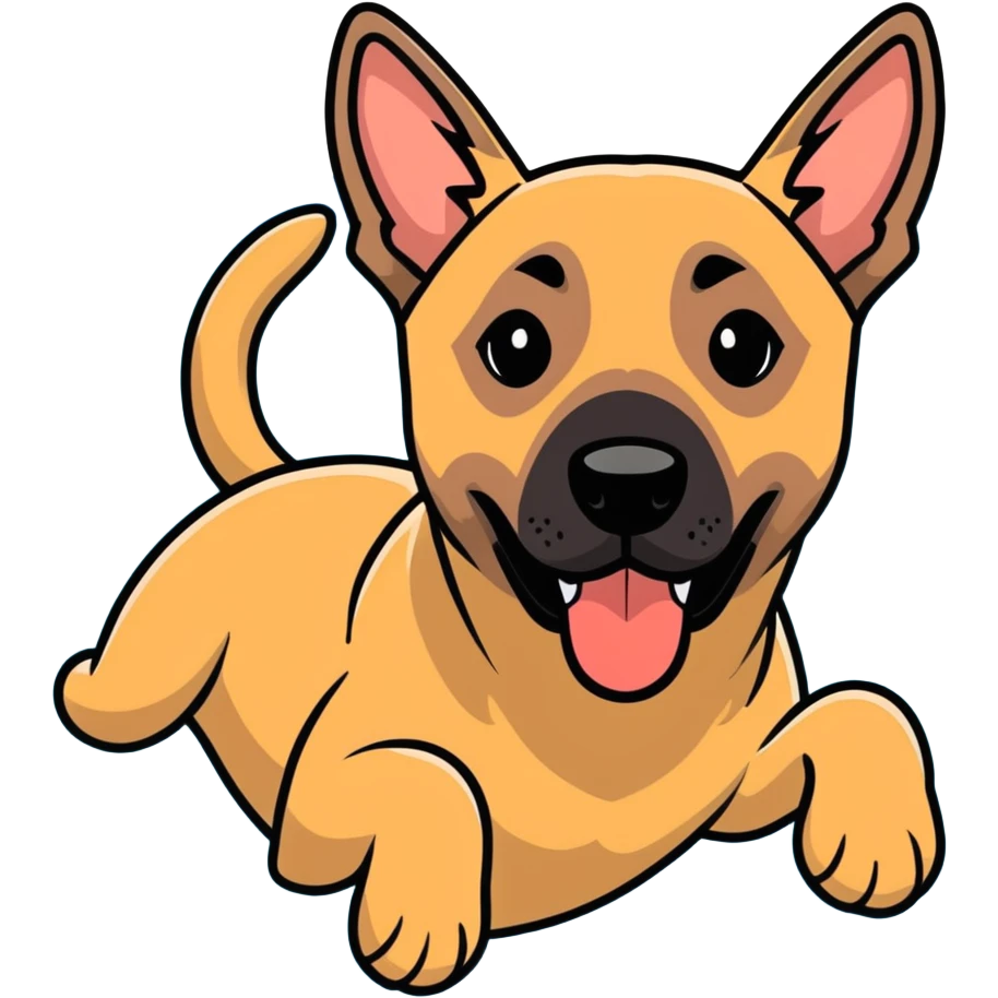 Malinois schwimmen  emoji