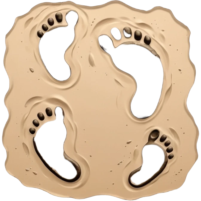 a detective film - footprints emoji
