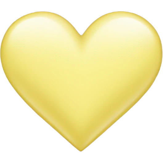 Light yellow heart emoji