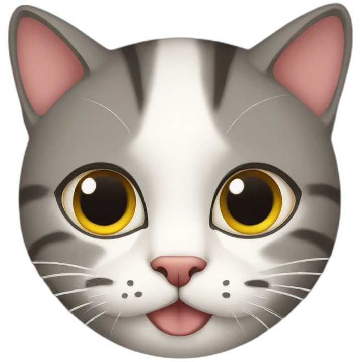 cat with dinner emoji