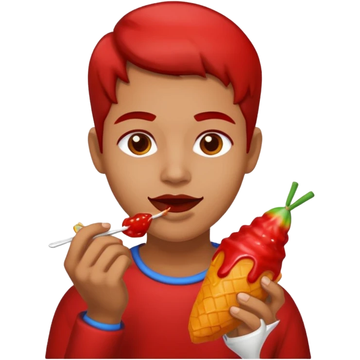 Teorodo con un chamoy emoji
