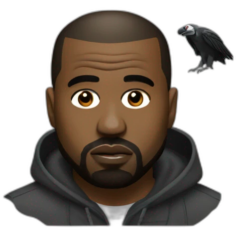 Kanye west with vulture emoji