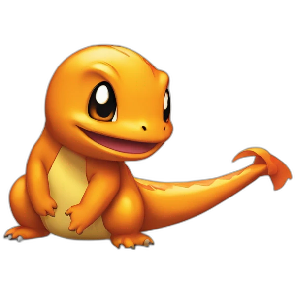 Charmander pokémon qui pleure emoji