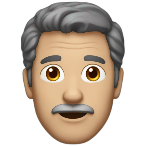 55 year old man, dark hair emoji