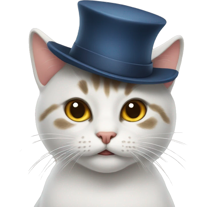 Cat with hat emoji